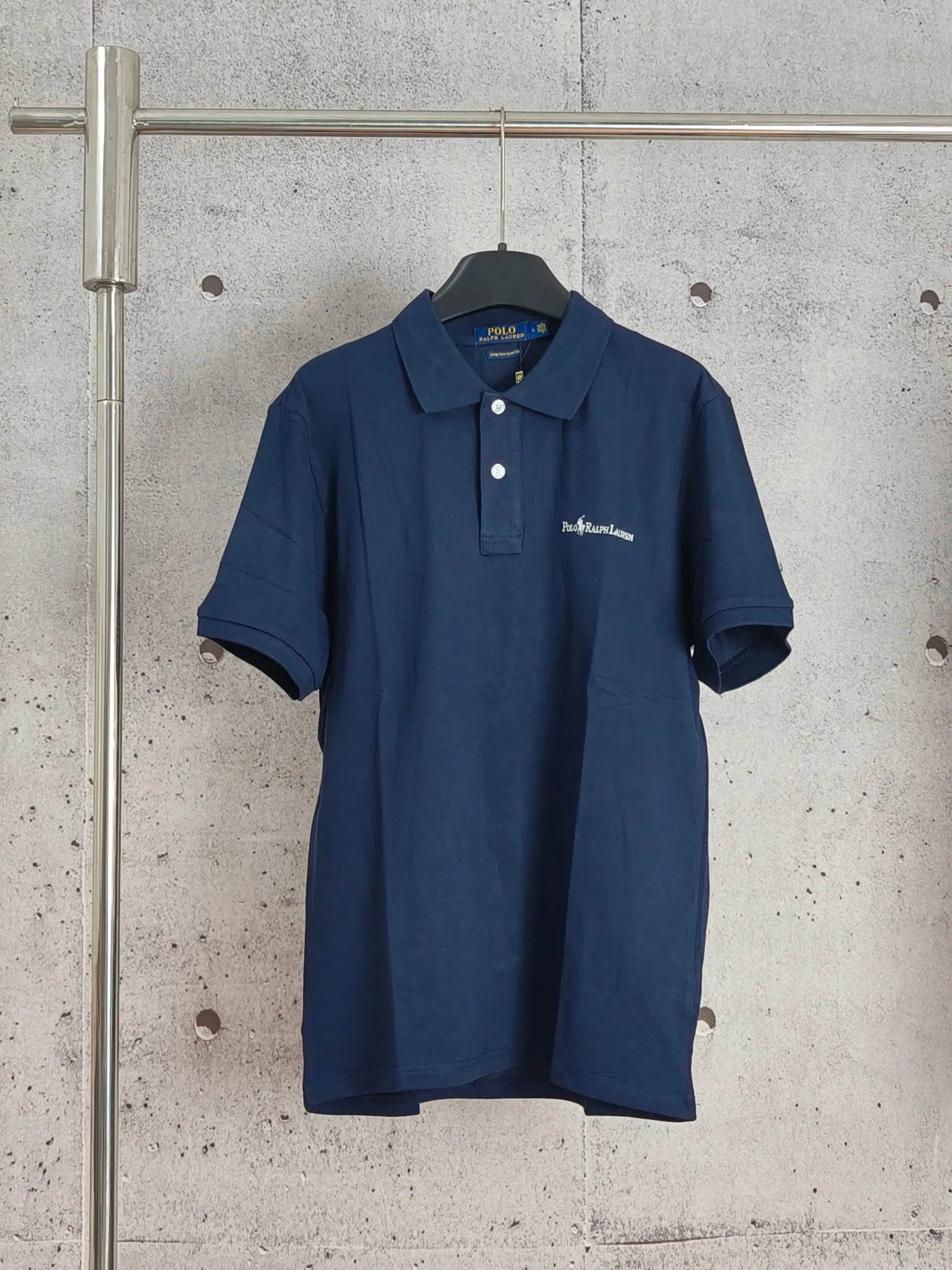 P190 Real shot quality high version of Ralph Lauren RL pony classic embroidered polo shirt short-sleeved high-end quality complete with three labels, comfortable and breathable, classic and simple, exquisite and fashionable, details showing high-end quality Color: black white navy blue Size: M-XXL
